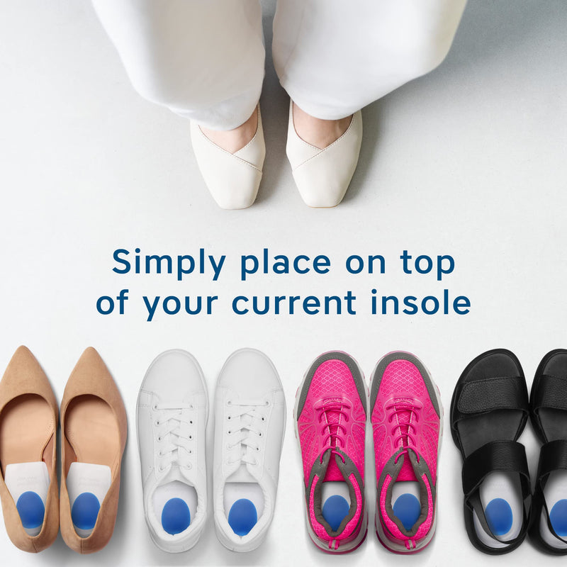 [Australia] - Heel Cushions for Heel Pain Relief (4 Pack) - Gel Heel Cushion Inserts, Gel Heel Cups Heel Pain Relief, Heel Pads Shoes, Heel Support Heel Inserts Men Women Plantar Fasciitis Heel Cup Heel Spur Men 7-13 US 