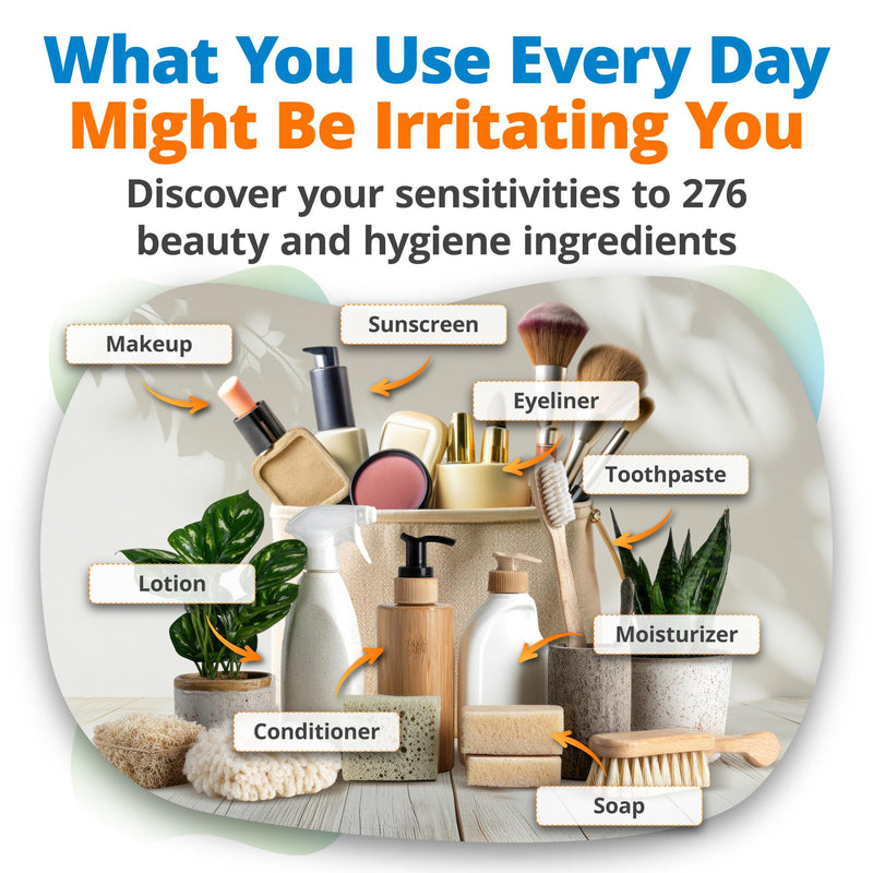 5Strands Beauty and Hygiene Sensitivity Test, At Home Hair Sample Analysis for People, Screens for Skincare, Haircare, Makeup, and Personal Care Products, Digital Results in 4 Days