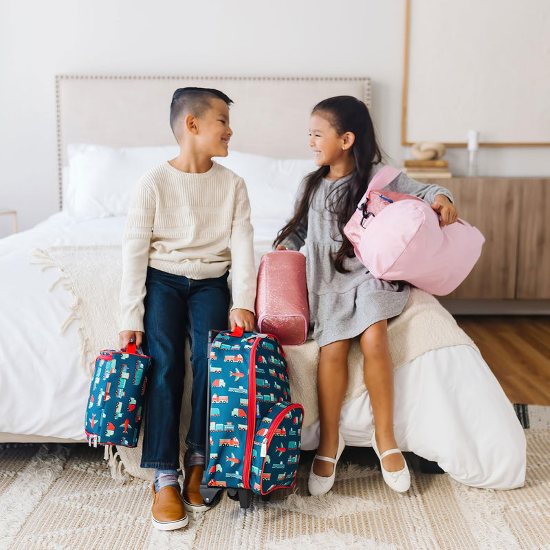 Wildkin Kids Overnighter Duffel Bag – Carry-On Travel Bag for School & Sleepovers, Lightweight, Durable, Boys & Girls Ages 4–15 – Ballerina