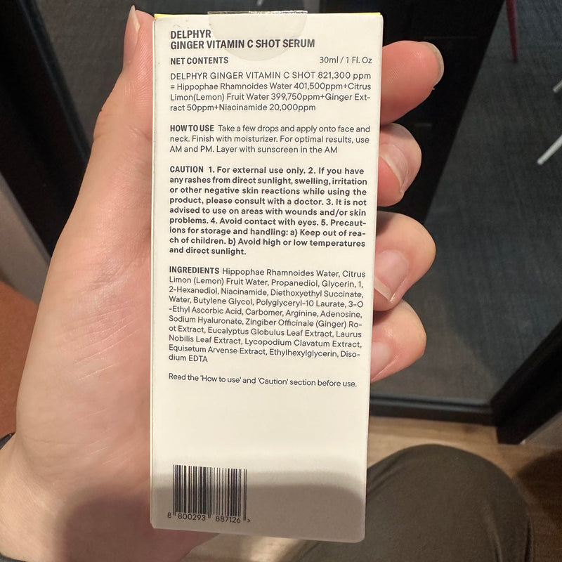Ginger Vitamin C Shot Serum | Daily serum with Ginger Extract & Vitamin C | Targets dark spots and dullness | Korean vegan skincare for all skin types
