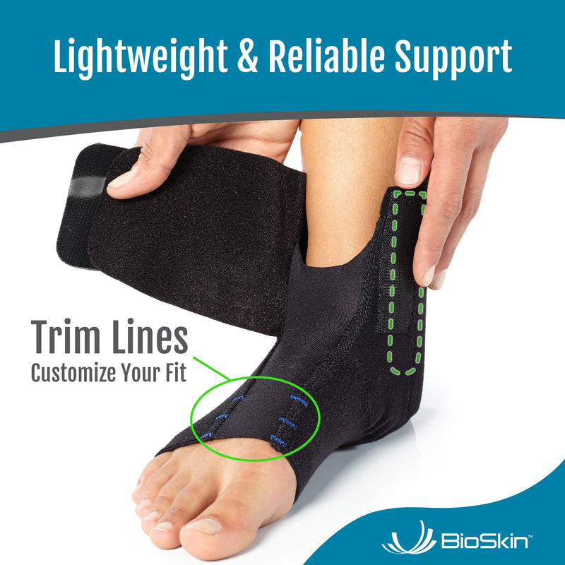 [Australia] - BioSkin Ankle Compression Brace - Ankle Wrap for Sprained Ankle, Post Injury Ankle Brace, Ankle Support Brace for Women and Men, Swollen Feet Relief, HSA or FSA Eligible Brace with Gel Insert XL - 2X-Large 