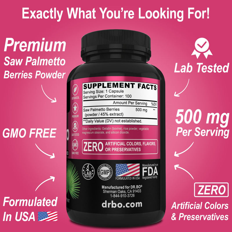 [Australia] - Saw Palmetto for Women Hair Loss - DHT Blocker for Women Hair Growth Plus Bladder Control Supplements Complex - Pure Saw Palmetto Hair Loss Supplement Capsules Support Extract & Urination Pills Aid 