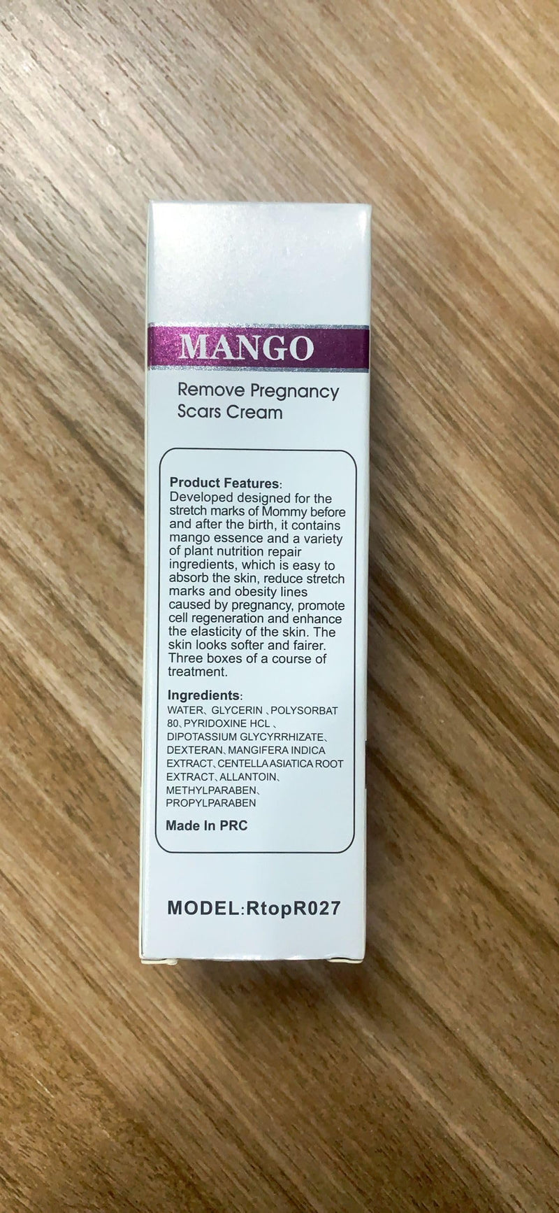 RtopR Mango Stretch Marks and Scar Cream -Stretch Marks and Scar Removal Cream for Pregnancy - Best Body Moisturizer-40g 1.41 Ounce (Pack of 1)