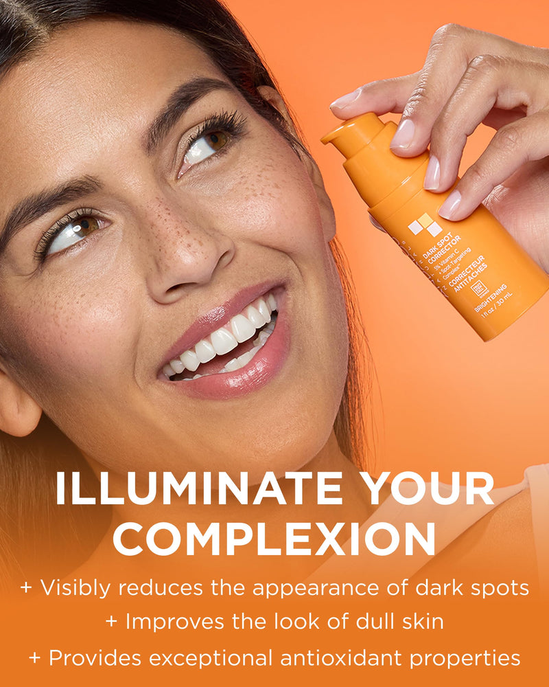 Andalou Naturals Dark Spot Corrector With Vitamin C (1 fl oz) | Face Serum for Uneven Skin Tone, Boost Radiance & Reduce Wrinkles, Pomegranate Stem Cells and Caffeine