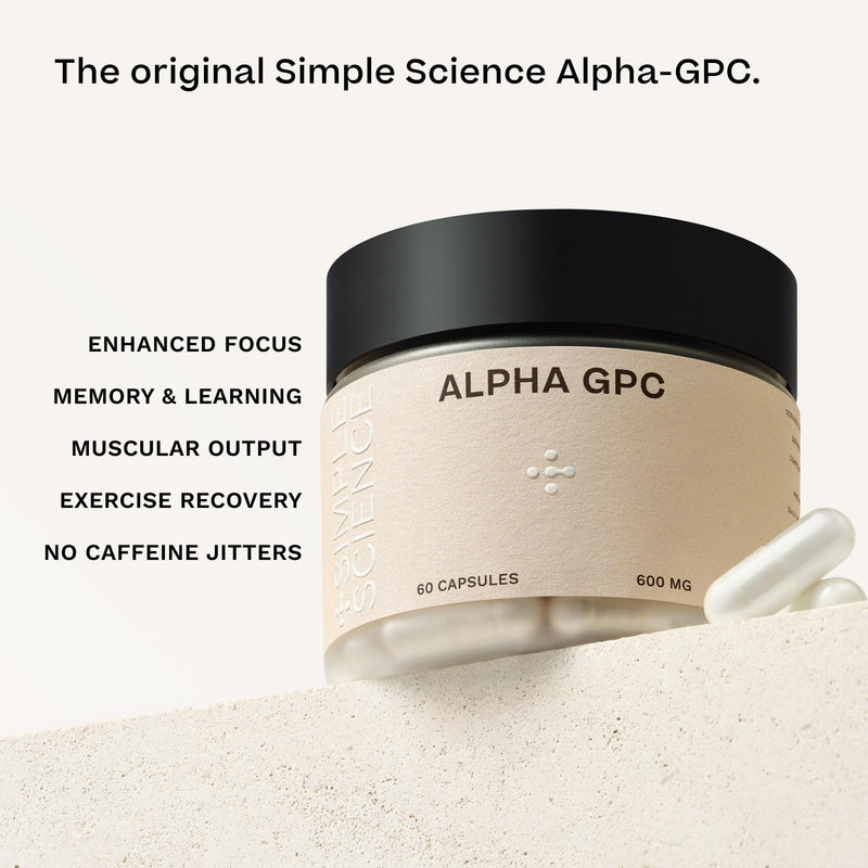 Alpha GPC 600mg in One Capsule | 60 Capsules = 60 True Servings | Lab Tested Choline Supplement | Nootropic for Focus, Memory and Cognitive Function | Made in the UK 60 count (Pack of 1)