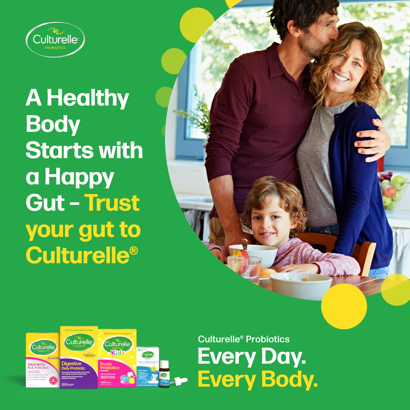 Culturelle Kids Multivitamin + Probiotic Chewable, Ages 3+, 90 Count | From the #1 Pediatrician-Recommended Brand± Digestive Health, Oral & Immune Support*, 11 Vitamins & Minerals, Fruit Punch 90.0