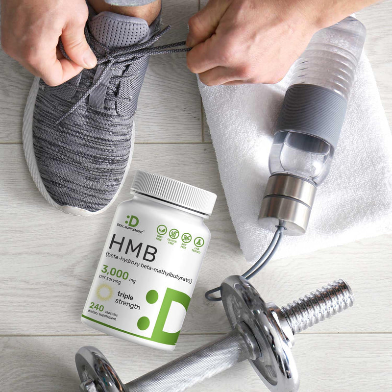 [Australia] - DEAL SUPPLEMENT Ultra Strength HMB Supplements 3,000mg Per Serving, 240 Capsules | Third Party Tested | Supports Muscle Growth, Retention & Lean Muscle Mass | Fast Workout Recovery HMB 3000mg 