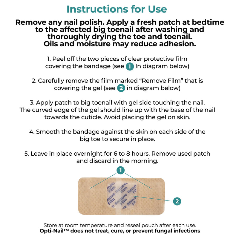 [Australia] - Opti-Nail Fungal Nail Renewal Patches - 21 Patches, Night-Time Treatment Improves Nail Appearance While You Sleep 21 Count (Pack of 1) 