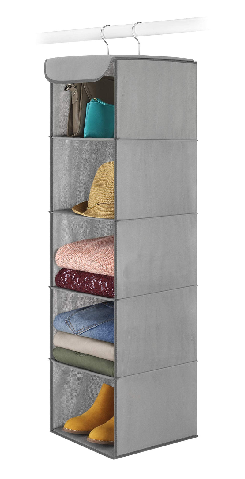 [Australia] - Whitmor 5 Section Closet Organizer - Hanging Shelves with Sturdy Metal Frame 