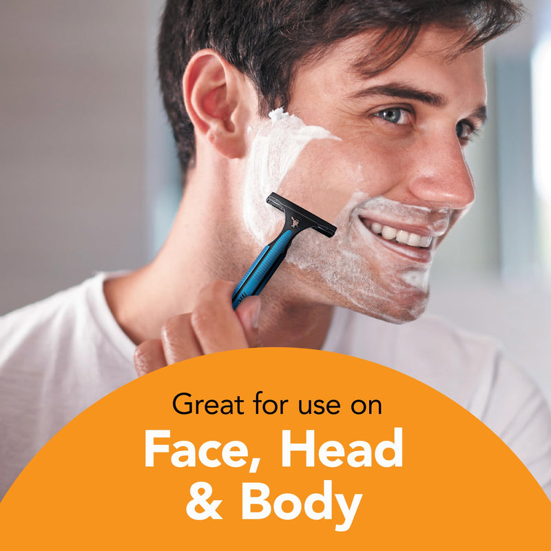 BIC Comfort 3 Disposable Razors, Long-Lasting 3-Blade Shaving, 1-Count | Single Razor Designed for a Smooth Shave | Textured Anti-Slip Grip for Comfort | Lubricating Strip with Vitamin E 1 Count (Pack of 36)