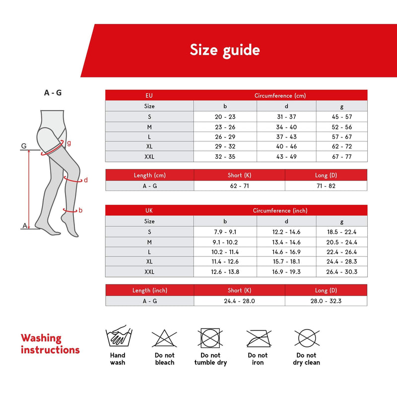 [Australia] - Lauma Medical, 23-32 mmHg open toe compression stockings class 2, varicose veins, often swelling in the legs, pain in calves and feet (long, XL size, beige) AG307-4D-8001 