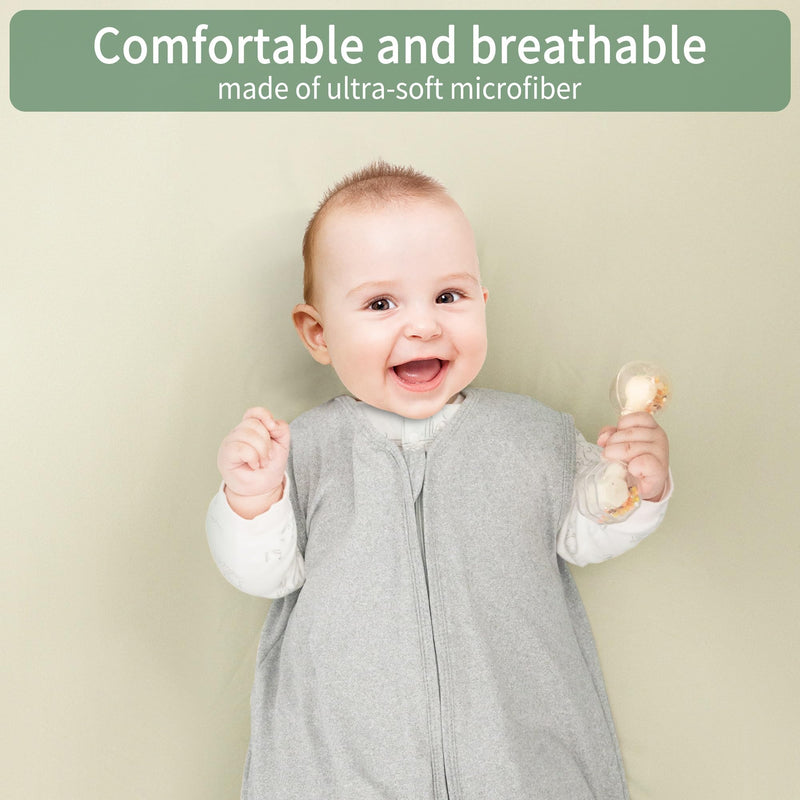 [Australia] - Baby Crib Sheets for Boys Girls, 2 Pack Fitted Crib Sheet for Standard Crib and Toddler Mattress, Soft Microfiber Baby Sheet 52x28x8in (Brown & Green) Brown & Green 