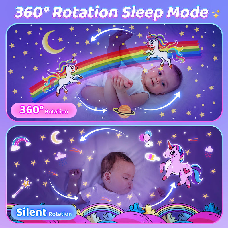 [Australia] - One Fire Night Light for Kids Room Decor 15 Films+10 Soothing Sound Machine Baby Night Light Projector, Remote Kids Night Lights for Bedroom, Rechargeable White Noise Kawaii Baby Girl Gifts for Girls Pink 
