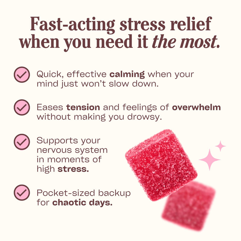 [Australia] - PROXY Fast-Acting Stress Relief Rescue Gummies | Natural Quick Calm with Kava Kava & Lemon Balm to Support Mental Relaxation, Cortisol Health | Non-Drowsy, Vegan, Natural Watermelon Flavor (30 Count) 