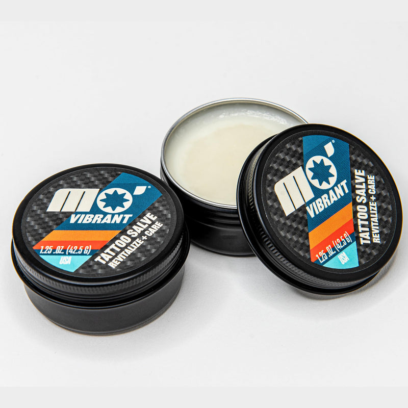 [Australia] - Mo’ Handsome Tattoo Salve – Hydrating Balm for New & Old Ink, Keeps Colors Vibrant & Skin Moisturized –Made in the USA, No Petroleum or Harsh Chemicals – Shea Butter & Vitamin E for Protection, Care 