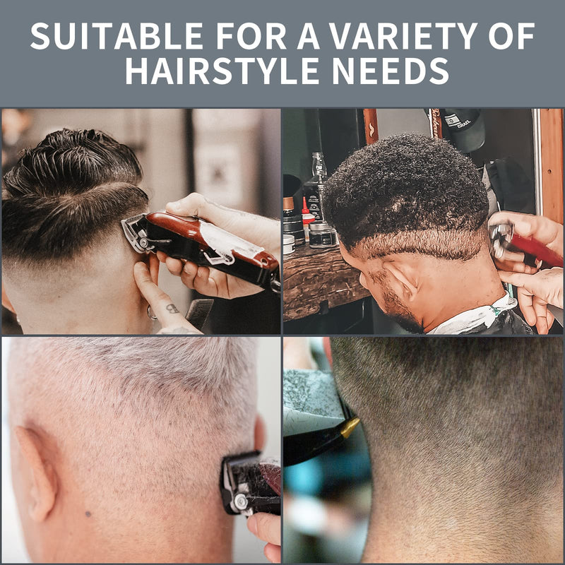 [Australia] - Yinke Trimmer Attachments for Wahl Hair Clipper Magic Clip Trimmer Razor, 2 Cutting Lengths are 1.5 mm and 4.5 mm Beard Trimmer Attachment Comb Set Kit (2PCS, Gray) 