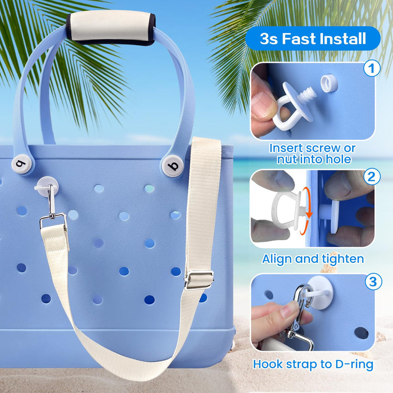 XYFuuee Strap Wrap for Bogg Bag Accessories,Beach Bag Organizer Inserts for Original Large Bogg Bag Accessories