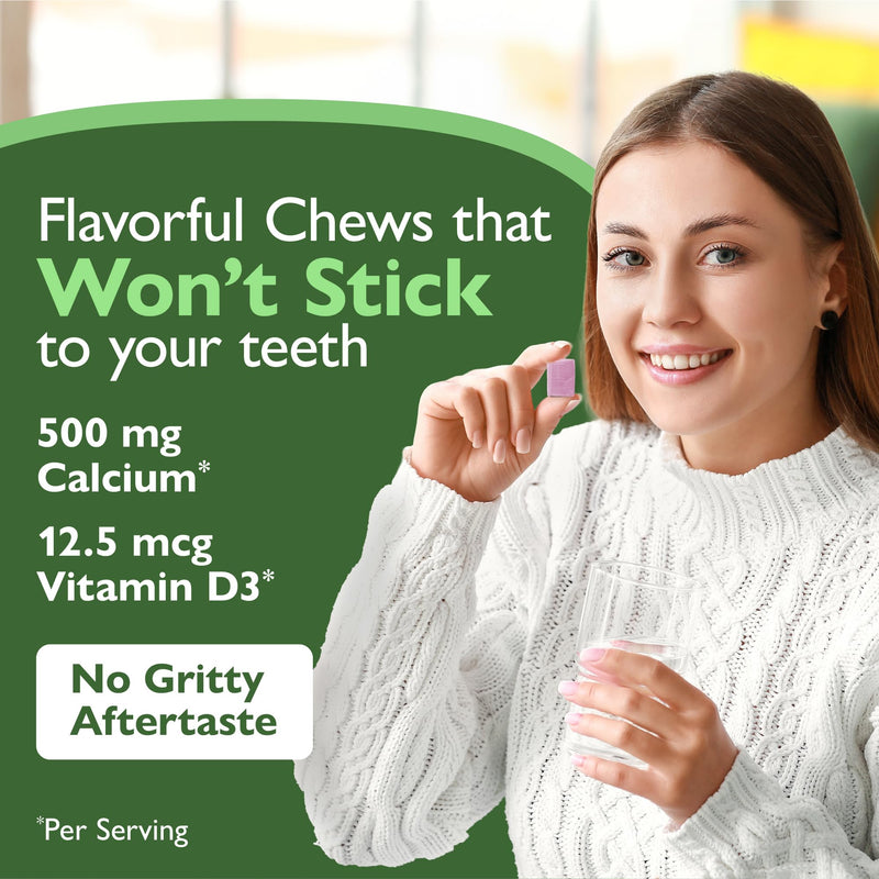 Celebrate Vitamins Bariatric 500mg Calcium Citrate Soft Chews, Cherry | 90 Count, 90-Day Supply with 500 IU Vitamin D3, Sugar & Gluten Free for Daily Calcium Support After Sleeve or Gastric Bypass 90 Count (Pack of 1)