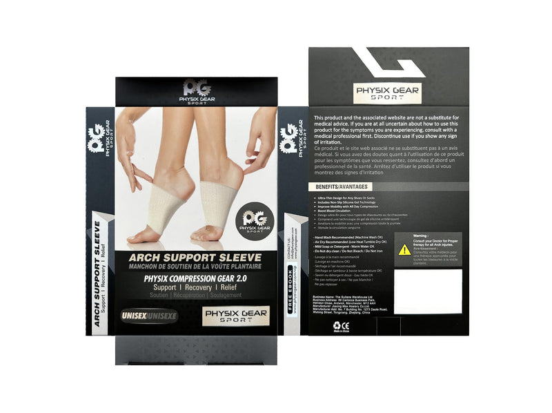 [Australia] - Physix Gear foot bandage metatarsal immediate pain relief for flat feet, splay feet, heel spurs, plantar fasciitis foot bandage midfoot with arch support flat foot insoles BEIGE M 