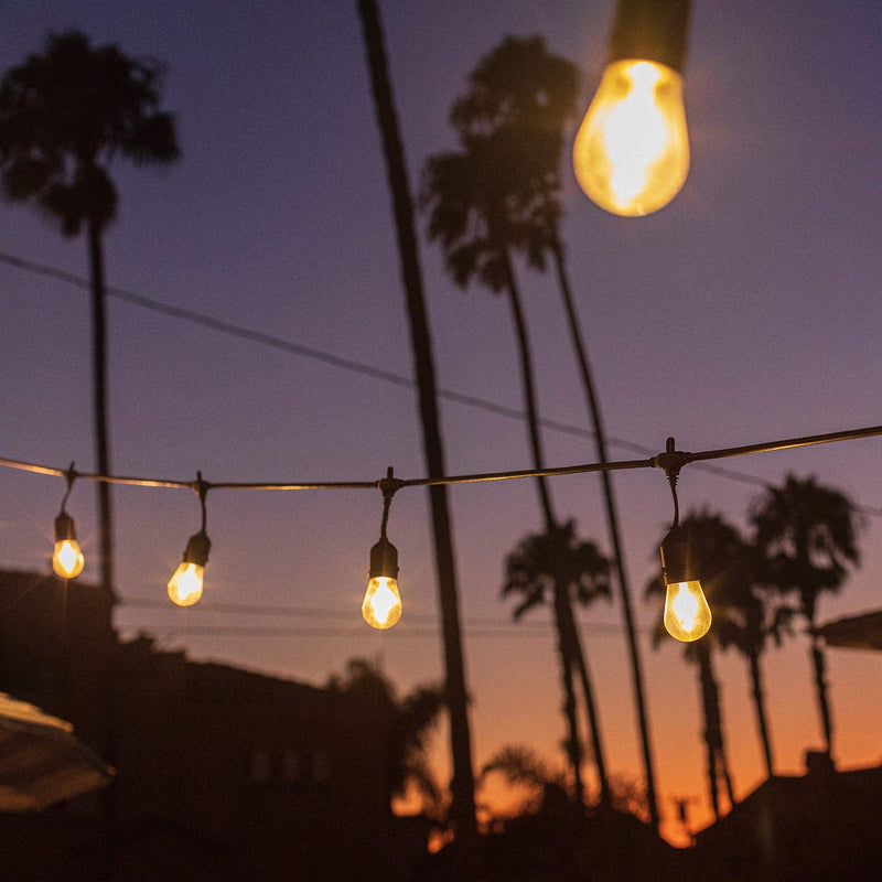 [Australia] - S14 Incandescent Edison Light Bulbs - 11W Vintage Clear Glass Bulbs with E26 Medium Screw‐Base, Warm Filament Replacement Bulbs for Outdoor Patio Garden String Lights, 20 Pack 