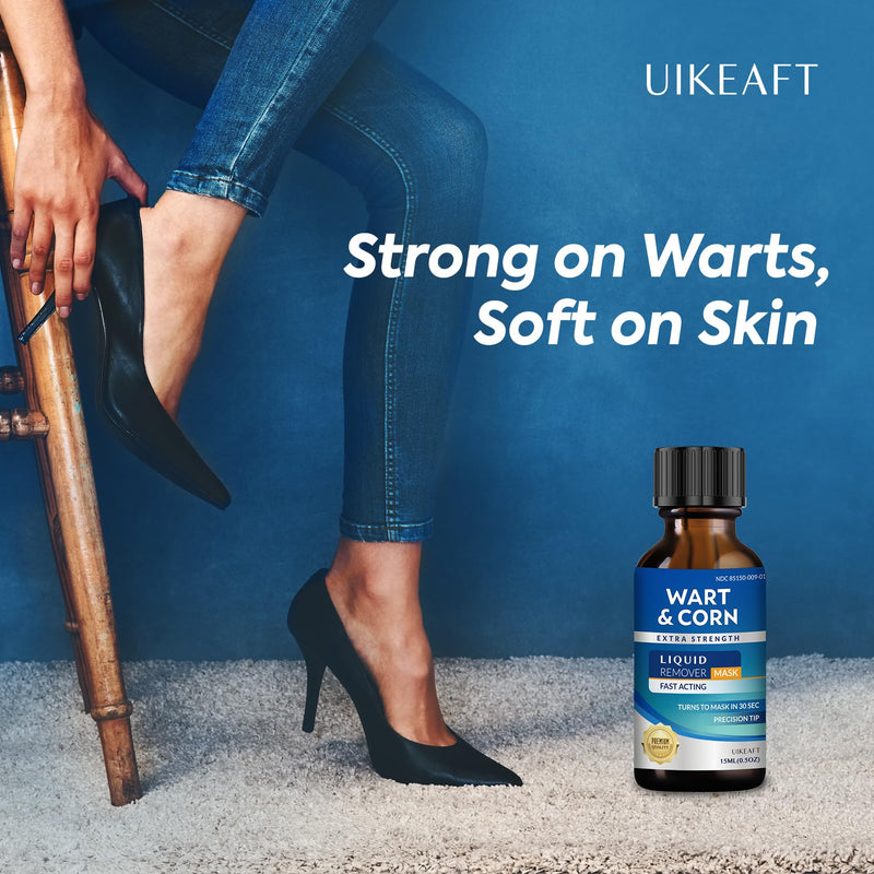 [Australia] - Wart Corn Callus Remover for Feet: Toes Treatment with Extra Strength Salicylic Acid Liquid to Remove Plantar Wart on Foot for Men and Women 0.5oz (Unscented) Unscented 