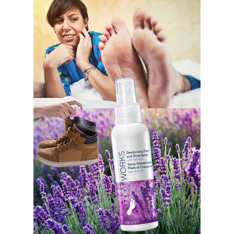 Foot And Shoe Spray With Lavender- Anti Odor- 2Pcs Set