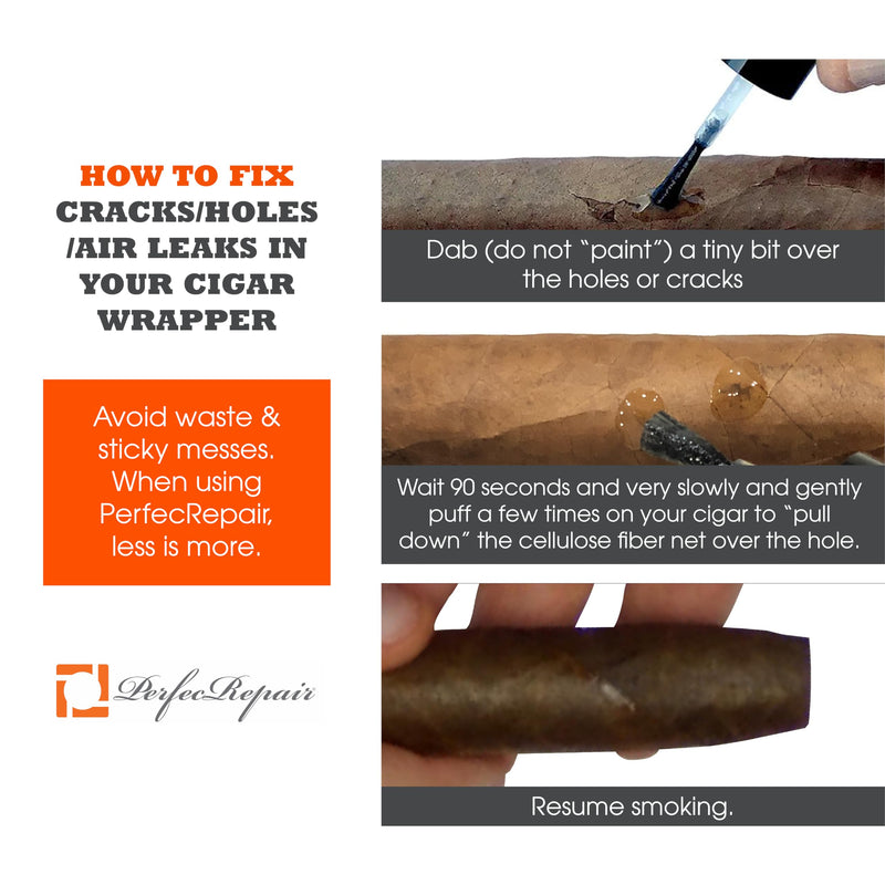 [Australia] - Perfec - PerfecRepair Cigar Repair Glue and Crack Sealer, Quickly Repair Damaged Cigar Wrappers, Compact and Portable 4ml Bottle 