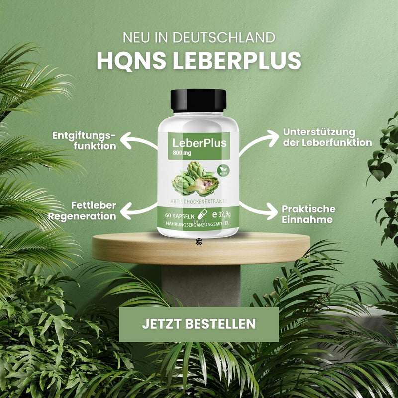 [Australia] - LeberPlus capsules – Natural support for liver function | High-dose liver care with herbs & nutrients | against fatty liver | Metabolism | Vegan capsules 