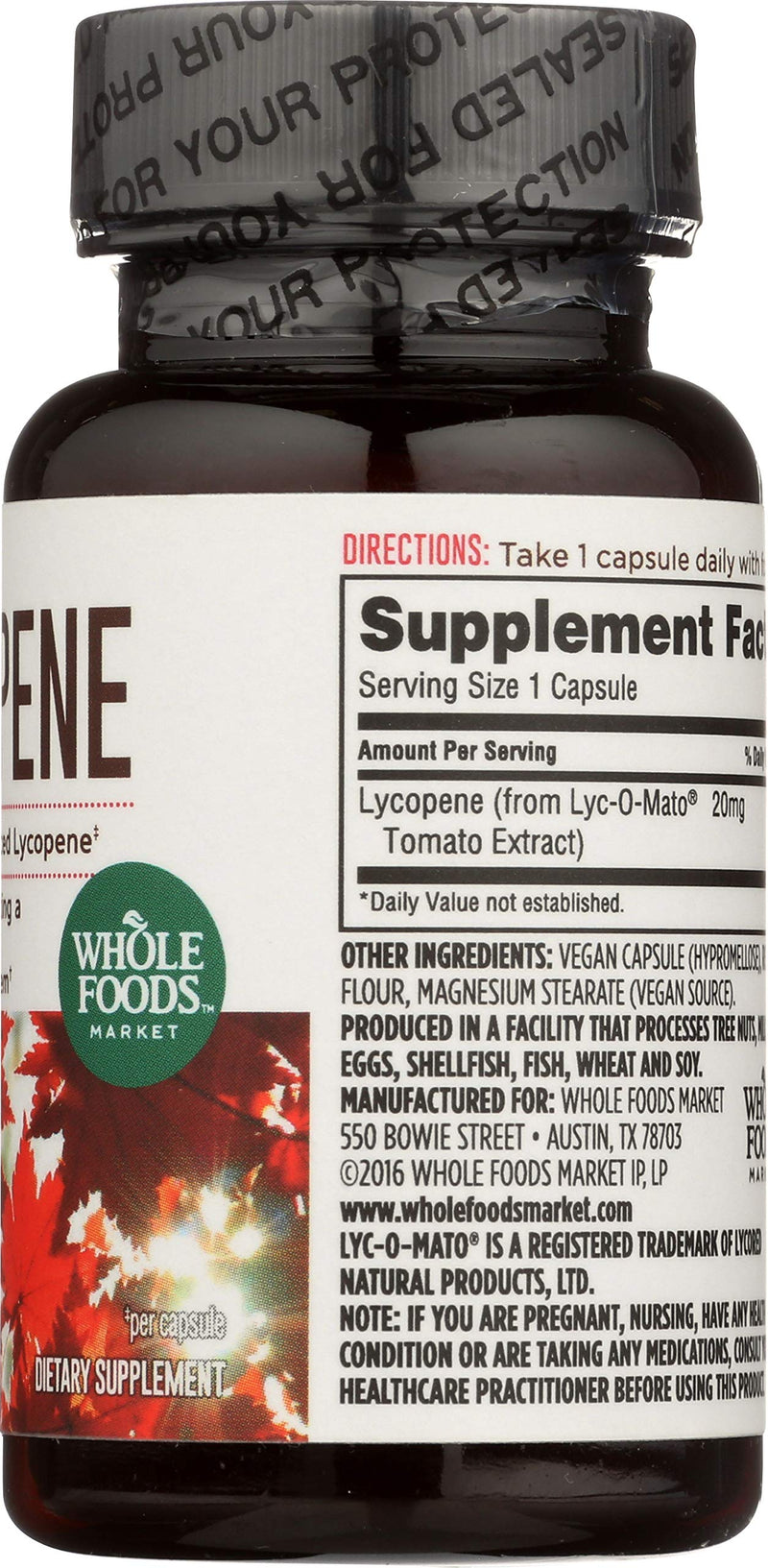 [Australia] - Whole Foods Market, Lycopene, 30 ct 