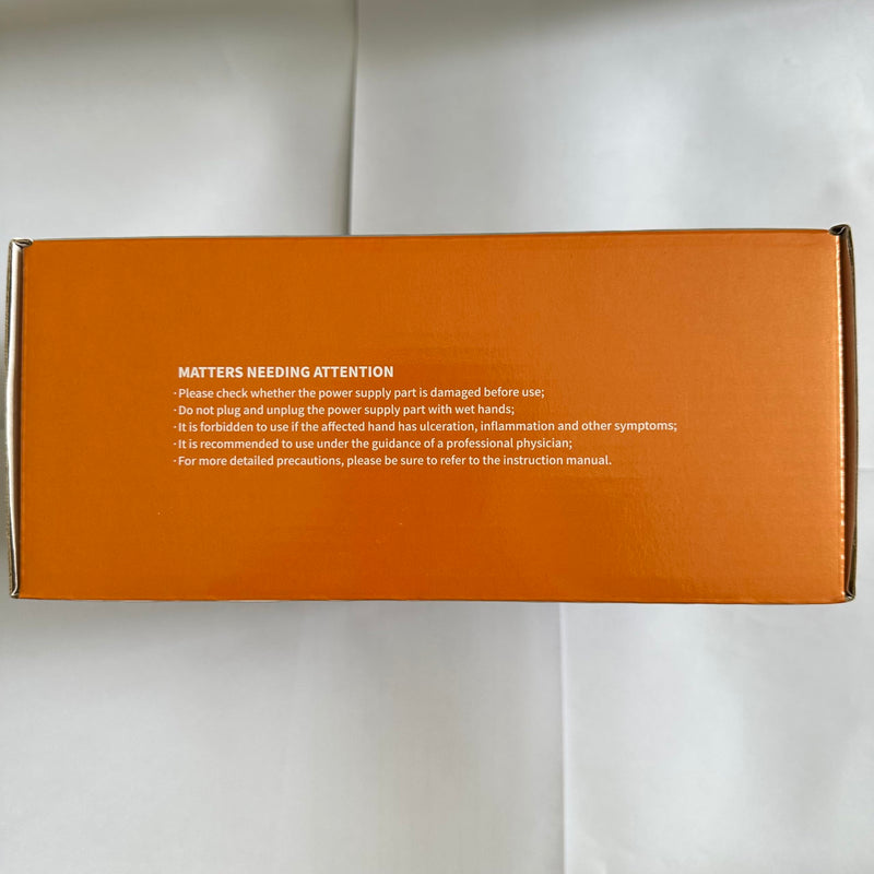 [Australia] - Rehabilitation Robot Gloves, Finger Exerciser for Stroke Recovery Hand Glove Equipment Hand Function Rehabilitation (Orange Left Hand L) Orange 