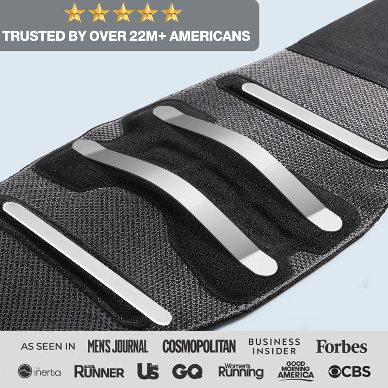 [Australia] - NEENCA Lower Back Brace for Lower Back Pain Relief, Medical Grade Lumbar Support Belt for Women Men, Herniated Disc,Lumbar Strain,Sciatica, Scoliosis (Black, Large) Blueblack 