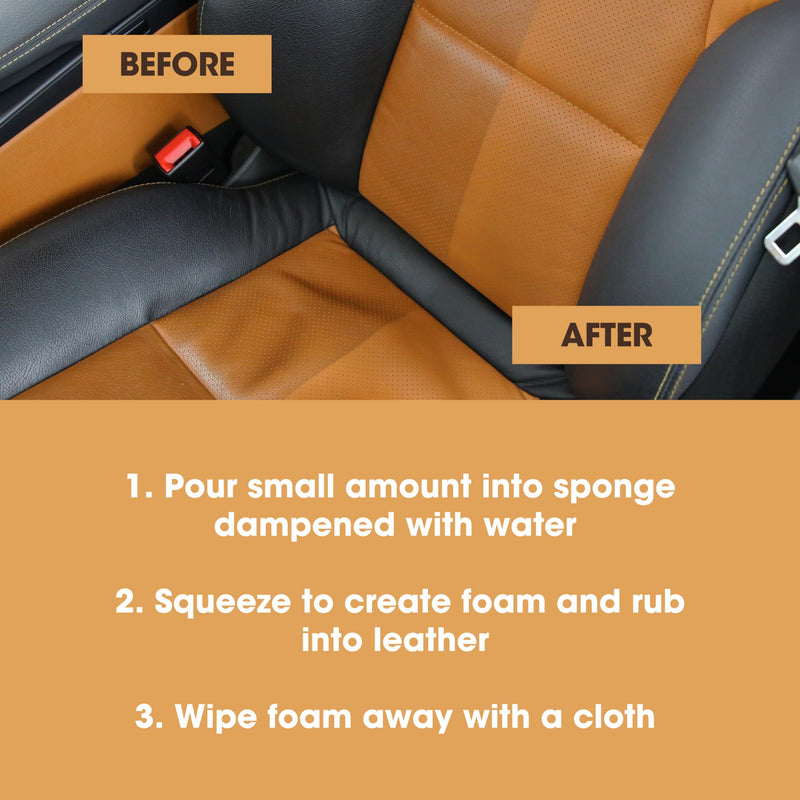 [Australia] - Furniture Clinic Leather Cleaner | Non-Toxic | Removes Dirt & Grime | All-Purpose Cleaning Solution for Couches, Car Seats, Purses, Shoes & Saddles | Restores All Leather Types | 8.5oz / 250ml 250 ml / 8.5 Fl Oz 