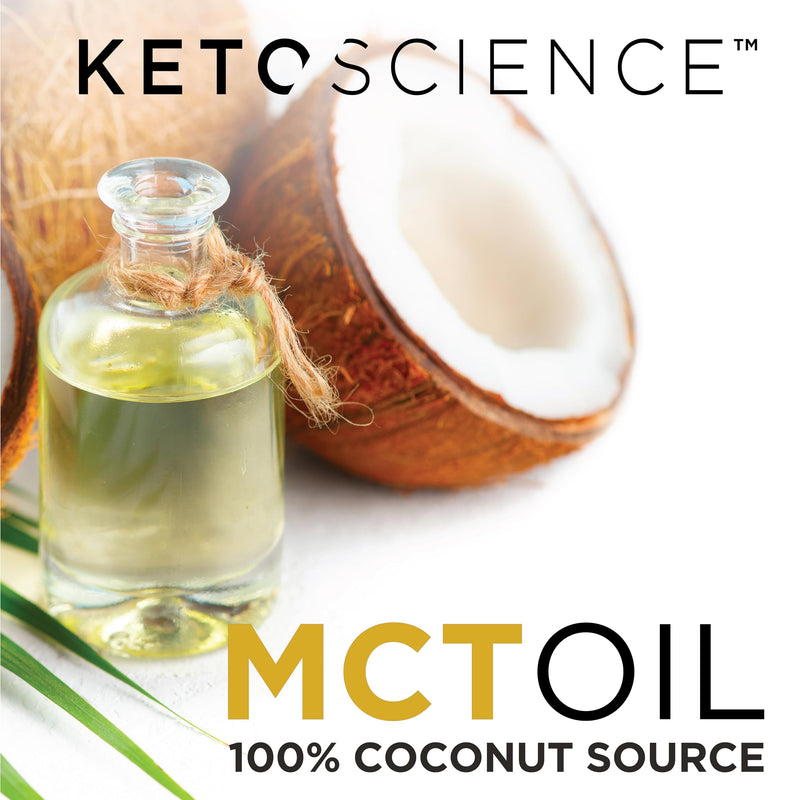 [Australia] - KETO SCIENCE Ketogenic MCT Oil, Dietary Supplement, Made from 100% Coconuts, Promotes Energy, Unflavored, 15 Fl Oz 