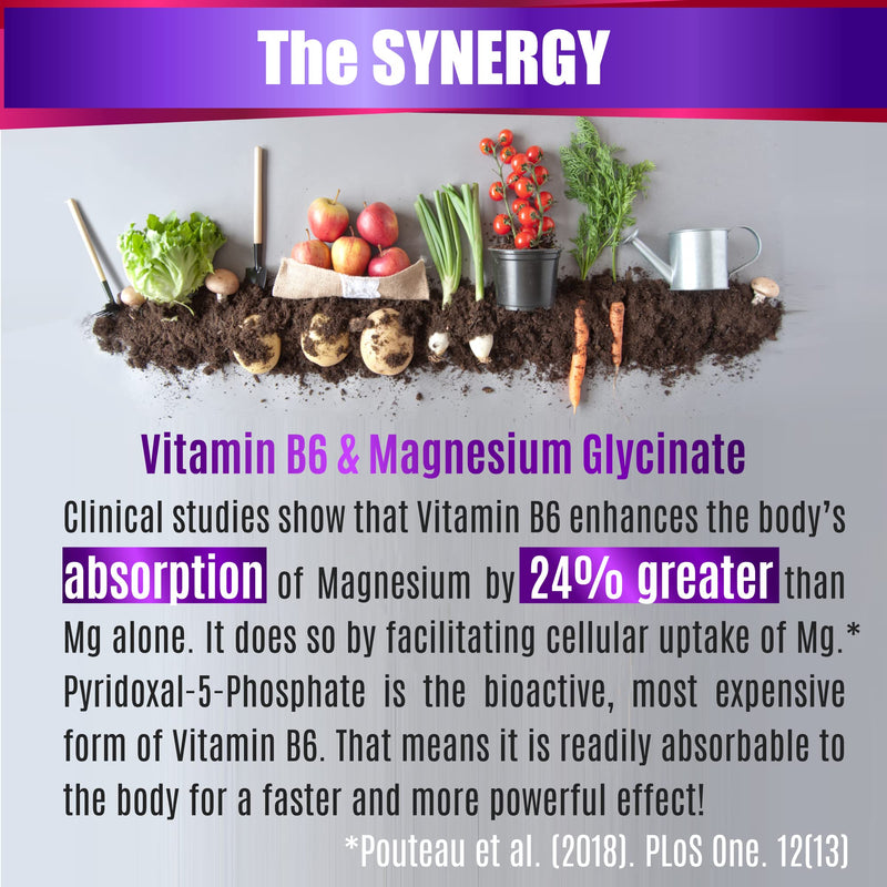 FOLONA Magnesium Glycinate with Vitamin B6, 1350mg, 180 Vegan Capsules | Fully Chelated, Supports Sleep, Stress Relief, Energy, Muscle Cramps, Research Proven to Enhance Absorption, Gluten Free