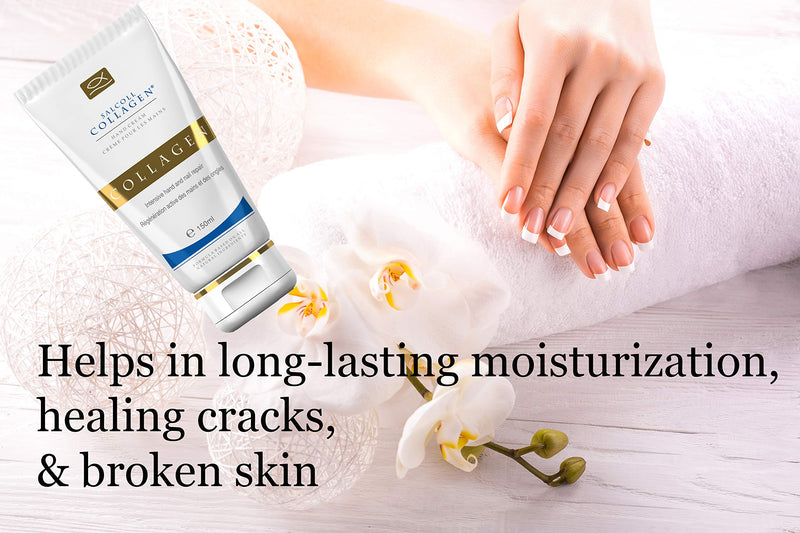 [Australia] - Pure Bioactive Anti-Aging Collagen Repair Hand Cream - Hypoallergenic Moisturizing Lotion, Dry Skin Relief, All Skin Types, 150 ml 