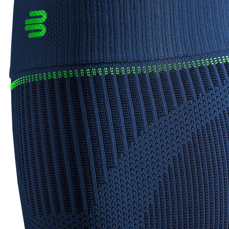 [Australia] - BAUERFEIND Calf Bandage Compression Sleeves Lower Leg, 1 Pair of Leg Warmers Unisex Navy Blue L Long 