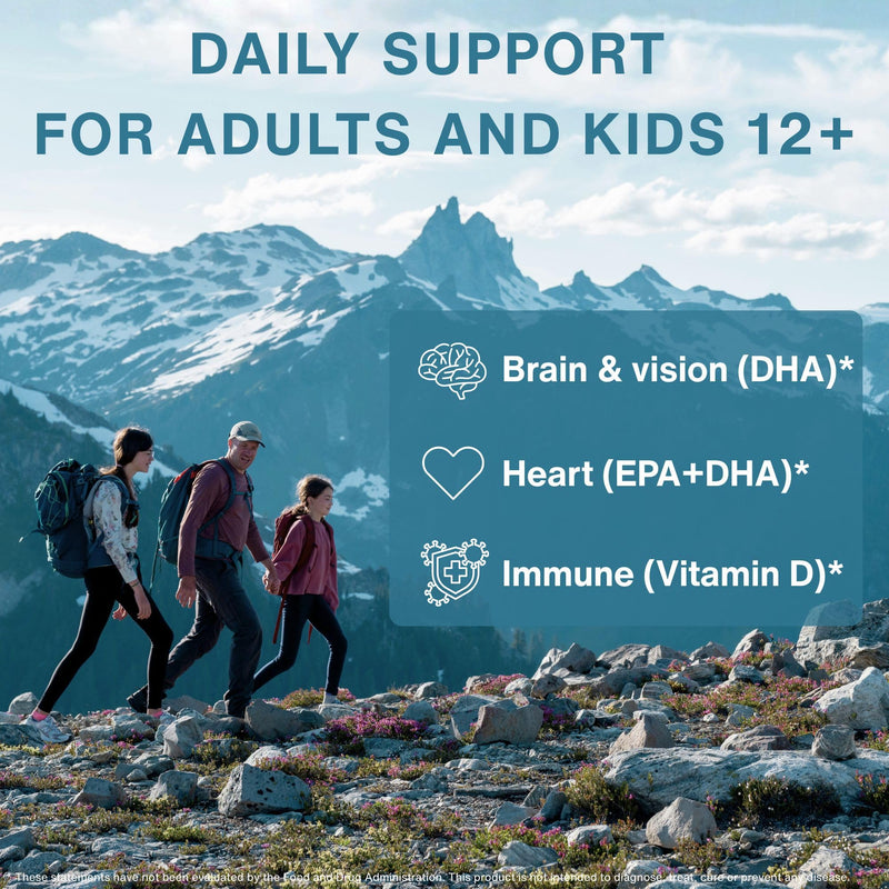 Igennus Ultra Pure Omega-3 rTG, IFOS Certified Wild Fish Oil & Vitamin D3 | Complete 1-a-Day Omega-3 & D3, 660mg EPA & DHA Plus 1000 IU D3, Fast-Acting Triglyceride Form, Non-GMO, 60 Softgels 60 Count (Pack of 1)
