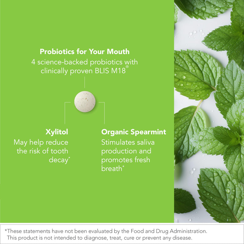[Australia] - Biocidin Dentalflora Oral Probiotic - Supports Oral Microbiome & Teeth Care - Helps Reduce Formation of Dental Plaque - Breath Freshener Tablets (30 Mint Fresh Tablets) 