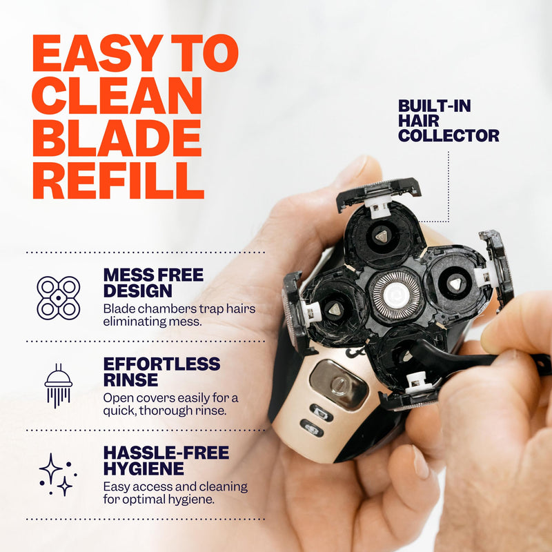 [Australia] - Freebird FlexSeries Official Blade 1 Pack Refills - No Irritation, Razor Bumps or Ingrown Hairs, Ultra-Sharp, Durable, ScalpSafe Design, QuickSnap Install, for 50 Shaves, Compatible with FlexSeries 1 Count (Pack of 1) 