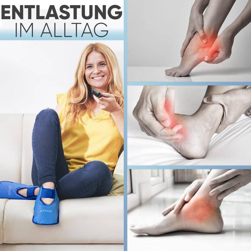 [Australia] - ICEHOF Cooling Shoes + Boots - Soft Fabric - Cooling Socks with Gel Cold Therapy for Feet Toes During Chemotherapy Rheumatism Ice Socks Chemo - One Size Unisex 