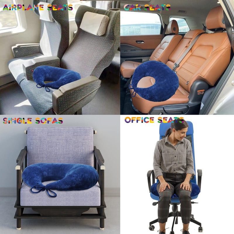 [Australia] - S-Snail-OO BBL Pillow After Surgery for Butt Sleeping, 26×22" Brazilian Butt Lift Recovery Post Surgery Sitting Driving Donut Pillow, Adjustable Soft Donut Pillow for Foam Seat Support Hip Cushion 