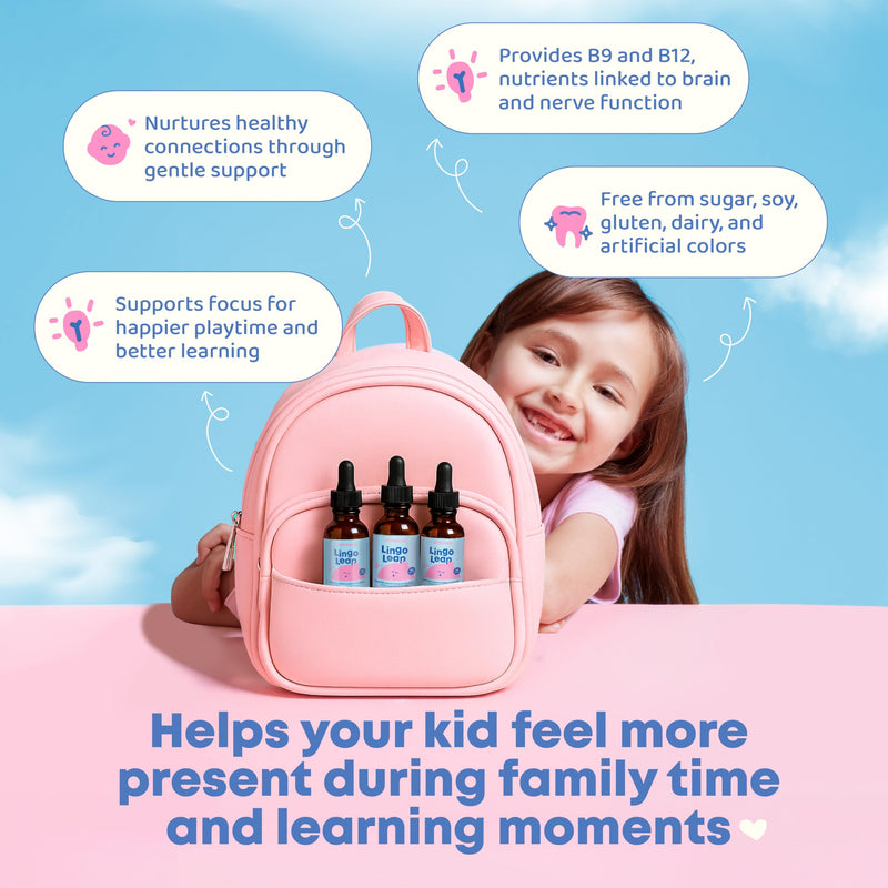 JoySpring Cherry Pixie Sticks with Saffron and LingoLeap B9 – L-Methylfolate for Kids