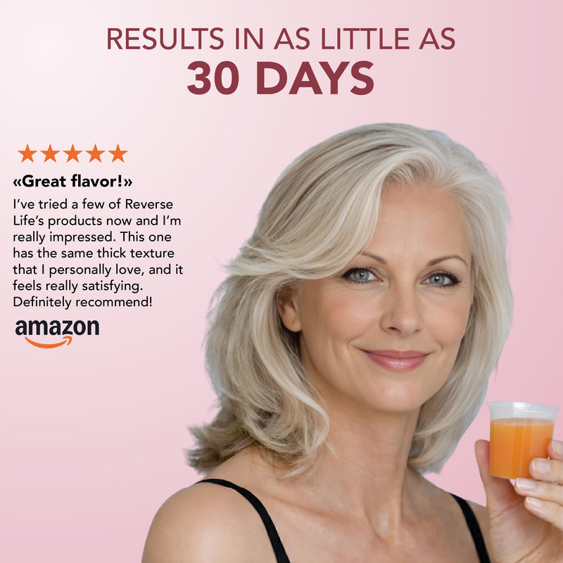 Reverse Life - Limited Edition Very Cherry Skin Booster - 5,000mg Hydrolysed Collagen with Biotin, Vitamin C, B12 & Folic Acid - 30-Day Dose - Collagen Supplements - 450ml 30 Day Supply