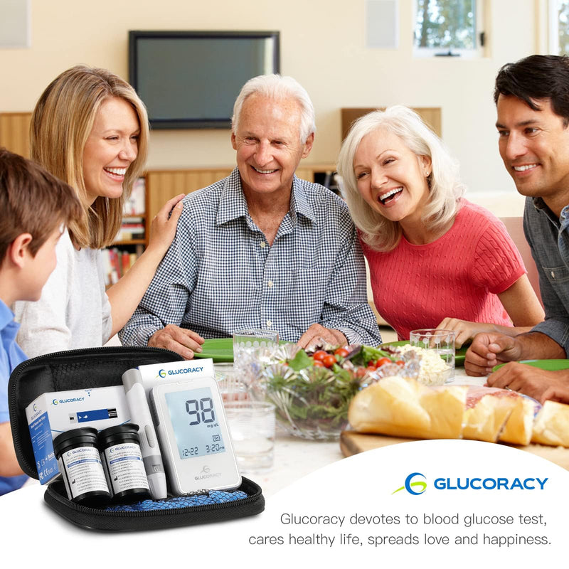 [Australia] - G-425-2 Blood Glucose Monitor Kit, Blood Sugar Test Kit with 1 Lancing Device 100 Test Strips 100 Lancets, 1 Glucometer 