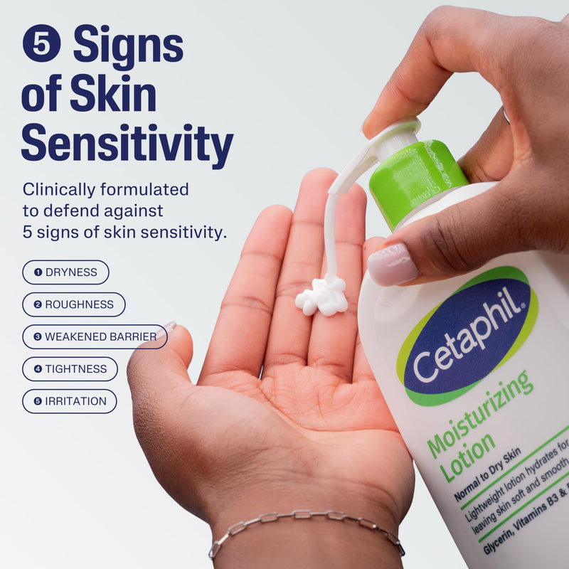 Cetaphil Moisturizing Face & Body Lotion, Sensitive Skin, 20oz | Fragrance-Free, Hypoallergenic, Non-Comedogenic, Hydrates Dry Sensitive Skin, Dermatologist Recommended, Large 20 Oz 20 Fl Oz (Pack of 1)