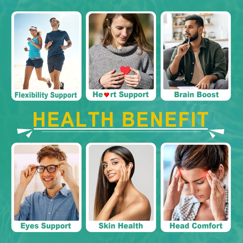 Vegan Omega 3 EPA DHA ALA Supplements + CoQ10, Vitamin D3 K2 for Women Men | 1500mg Plant Based Omega 3 Fatty Acids Mini Softgels for Bone Brain Eye Skin, Algae Oil as Fish Oil Alternative, 120 Pills