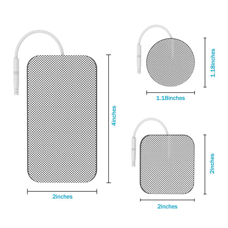 40PCS TENS Unit Replacement Pads, Electrode Pads with Self-Stick Performance and Non-Irritating, Compatible with TENS Use 2mm Pin Connector Such as AUVON TENS, TENS 7000, Etekcity, Nicwell Care Tens