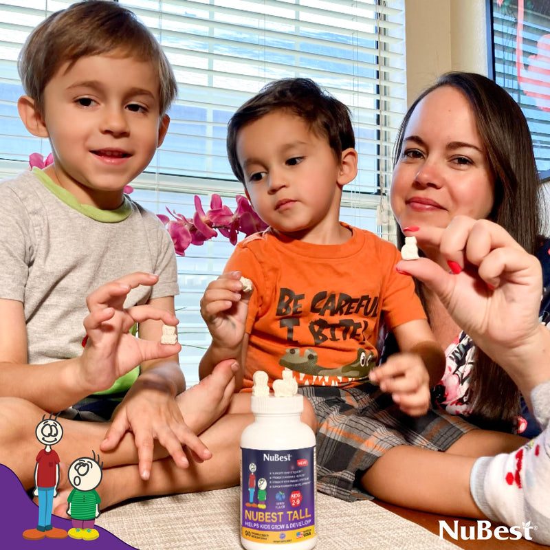 [Australia] - NuBest Tall Kids - Toddlers Vitamins and Kids Vitamins for Age 2 to 9 - Support Bone Strength, Overall Health and Immunity - Animal Shapes - 90 Chewable Berry Tablets | 1.5 Month Supply Pack of 1 - 90 count - NuBest Tall Kids 90 Chewable Tablets 