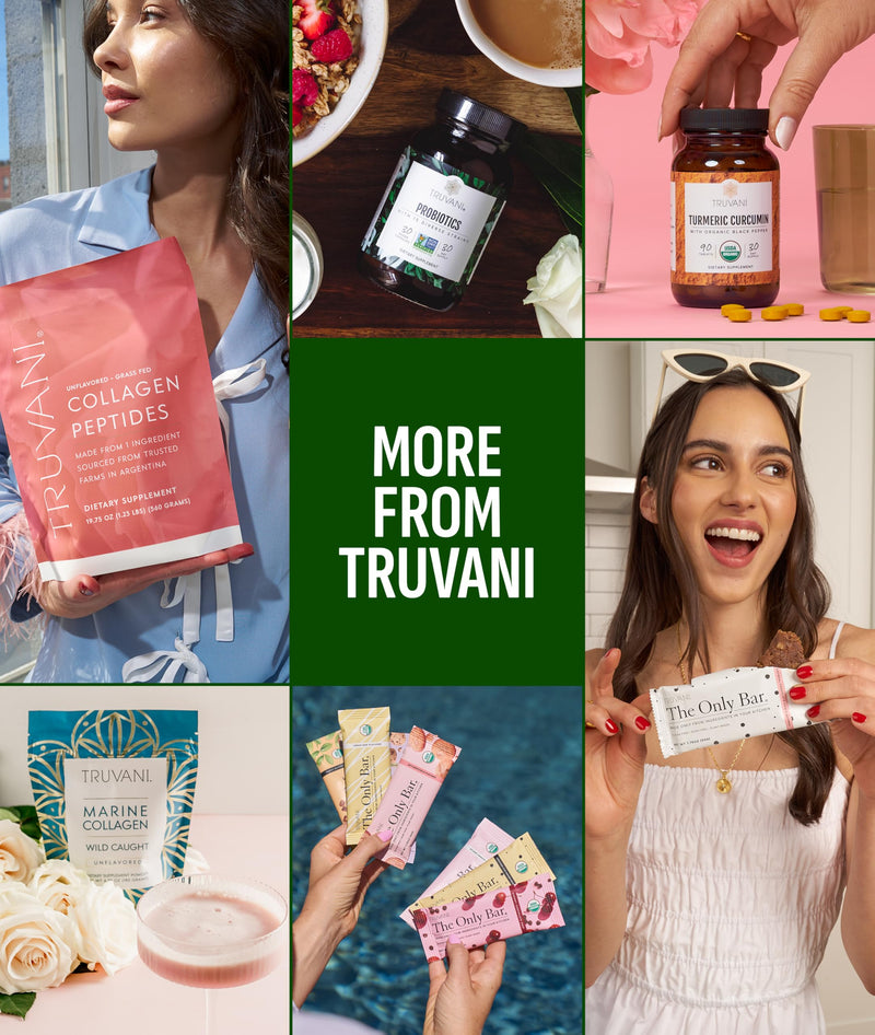 [Australia] - Truvani Protein + Greens Supplement | Spinach, Kale & Broccoli | 10g Organic Plant Based Protein | 20 Servings | USDA Organic | Gluten & Dairy Free | Vegan | No Added Sugar 