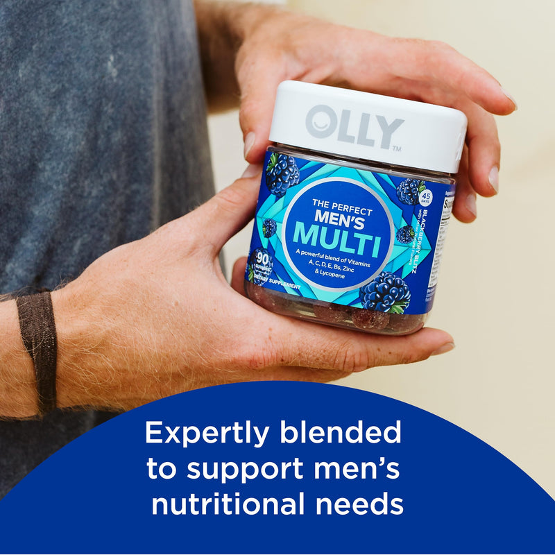 OLLY The Essential Prenatal Gummy Multivitamin, 30 Day Supply (Gummies), Sweet, Folic Acid & Men's Multivitamin Gummy, Overall Health and Immune Support, Vitamins A, C, D, E, B